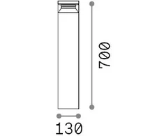 14W LED pastatomas lauko šviestuvas BOEING, juodas, 3000K, IP65, 346717