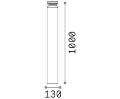 14W LED pastatomas lauko šviestuvas BOEING, kavos sp., 3000K, IP65, 346724