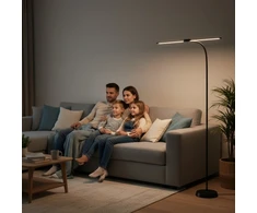 14W LED pastatomas šviestuvas TEILO 2, juodas, 3000/4000/6000K, dimeriuojamas