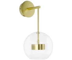 14W LED sieninis šviestuvas CAPRI WALL, aukso sp., 3000K