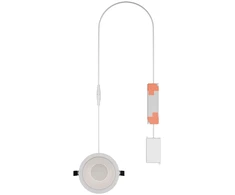 15/12/10W LED įleidžiama panelė COMFORT HIGH EFFICIENCY, balta, 3000K, 55°, UGR19, IP44