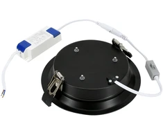 15-21W LED įleidžiamas šviestuvas CALED, juodas, 3000/4000/5000K, IP44