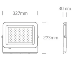 150W LED prožektorius, juodas, 3000/4000/6500K, IP65, 7028CE/B/V