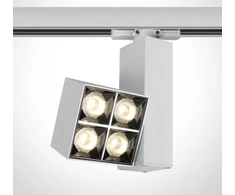 15W COB LED bėgelio šviestuvas MIRROR SQUARE, 3000K, baltas, 65406BT/W/W
