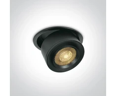 15W įleidžiamas pakreipiamas šviestuvas, juodas, 3000K, 11115G/B/W