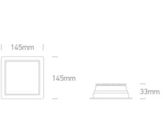 15W įleidžiamas šviestuvas, baltas, 3000/4000/6000K, IP44, 50115UV/W/V