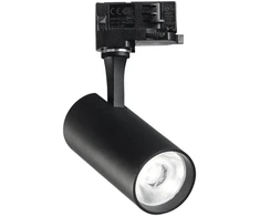 15W LED akcentinis šviestuvas į 3 fazių bėgelį FOX, juodas, 4000K, 322346