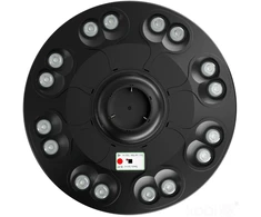 15W LED gatvės šviestuvas su saulės baterija LUVIA, juodas, 4000K, su judesio davikliu, IP54