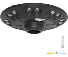 15W LED gatvės šviestuvas su saulės baterija LUVIA, juodas, 4000K, su judesio davikliu, IP54