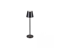 1,5W LED įkraunamas stalo šviestuvas, juodas, 3000K, dimeriuojamas, IP54, E369