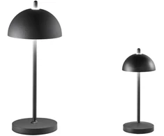 1,5W LED įkraunamas stalo šviestuvas PARTY, juodas, dimeriuojamas, IP54