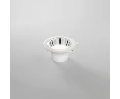 15W LED įleidžiamas šviestuvas MACK, baltos/chromo sp., 3000K