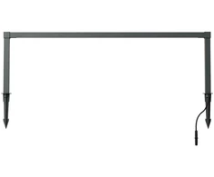 15W LED įsmeigiamas lauko šviestuvas BARRIER, tamsiai pilkas, 3000K, IP65, 90620