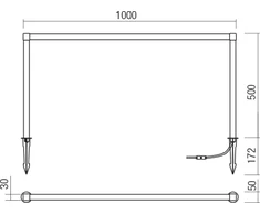 15W LED įsmeigiamas lauko šviestuvas BARRIER, tamsiai pilkas, 3000K, IP65, 90621