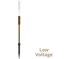 1,5W LED įsmeigiamas lauko šviestuvas STICK, rūdžių sp., 3000K, IP65, 70cm, 24V, 4320600