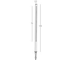 15W LED įsmeigiamas lauko šviestuvas, tamsiai rudas, 3000K, E280