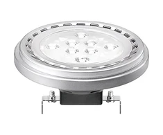 15W LED lemputė, 12V, 30° kampas, šiltai balta