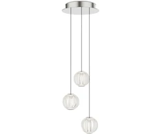 15W LED pakabinamas šviestuvas DIAMOND, chromo sp./skaidrus, 3000K, 343464