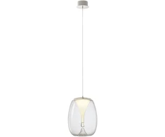 15W LED pakabinamas šviestuvas DROP, chromo sp./skaidrus, 3000K, 01-3629