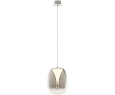 15W LED pakabinamas šviestuvas DROP, juodos/dūmų sp., 3000K, 01-3630