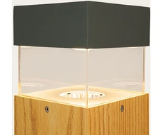 15W LED pastatomas lauko šviestuvas, medžio/tamsiai pilkos sp., 3000K, IP65, E426
