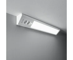 Sieninis šviestuvas 15W LED paviršinis kampinis šviestuvas su kištukiniu lizdu ir USB HABILIS, baltas, 4000K