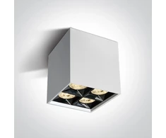 Lubinis šviestuvas 15W LED paviršinis šviestuvas, baltas, 3000K, 12406B/W/W