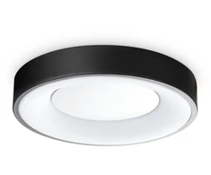 Lubinis šviestuvas Ideal Lux 15W LED paviršinis šviestuvas PLANET, juodas, 3000K, 328140