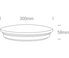 Lubinis šviestuvas 15W LED plafonas, baltas, 3000/4000/5000K, 62026A/V