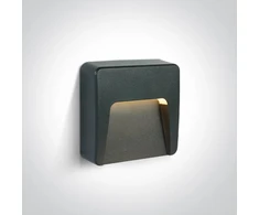 1,5W LED sieninis šviestuvas, antracito sp., 2700/3300/4000K, IP65, 67417/AN/V