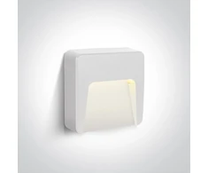 1,5W LED sieninis šviestuvas, baltas, 2700/3300/4000K, IP65, 67417/W/V