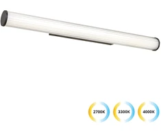 Sieninis šviestuvas 15W LED sieninis veidrodžio šviestuvas ROMINA, juodas, 2700/3300/4000K, IP44, 4334000
