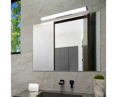 Sieninis šviestuvas 15W LED sieninis veidrodžio šviestuvas ROMINA, juodas, 2700/3300/4000K, IP44, 4334000