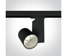 15W LED šviestuvas į bėgelius, juodas, 4000K, 65611NT/B/C