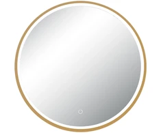 Sieninis šviestuvas 15W LED šviestuvas - veidrodis, anoduoto aukso sp., 3000/4000K, dimeriuojamas, IP44, 25389