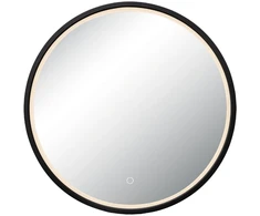 Sieninis šviestuvas 15W LED šviestuvas - veidrodis, matinės juodos sp., 3000/4000K, dimeriuojamas, IP44, 25388