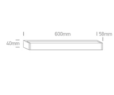 Sieninis šviestuvas 15W LED veidrodžio šviestuvas, chromo sp., 2700K, 38114M/EW