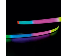 15W/m LED skaitmeninė NEON juosta, 24V, 70LEDs/m, 3000K/RGB, IP67, 5m ritė, LS76