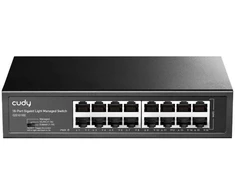 Ausinės 16 prievadų gigabitinis komutatorius CUDY GS1016E
