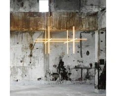 161W LED pakabinamas šviestuvas COORDINATES S4, šampano sp., 2700K, dimeriuojamas
