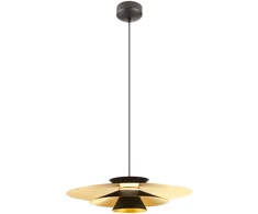 16,5W LED pakabinamas šviestuvas FARGO, juodos/aukso sp., 3000K, 01-3001