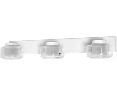 Sieninis šviestuvas 16,5W LED sieninis vonios šviestuvas ORBIS FLAME, baltas, 3000/4000K, IP44