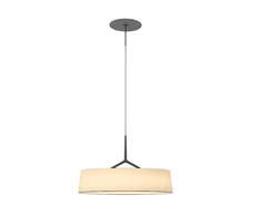16,7W LED pakabinamas šviestuvas DAMA, juodos/smėlio sp., 2700K, DALI, įleidžiamo montavimo laikiklis