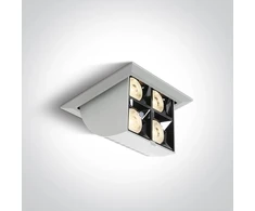 16W LED įleidžiamas pakreipiamas šviestuvas, baltas, 3000K, 51406B/W/W