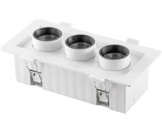 16W LED įleidžiamas šviestuvas SIDER, baltas, CCT
