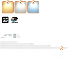 16W LED linijinis šviestuvas WL, baltas, 3000/4000/6500K