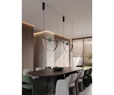 16W LED pakabinamas šviestuvas, juodos/žalios sp., 2700/3000K, dimeriuojamas, 26185