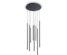16W LED pakabinamas šviestuvas LOOK, juodas, 3000K, 371177