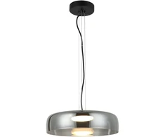 16W LED pakabinamas šviestuvas SIMPLE, juodos/dūmų sp., 3000K, 4302400
