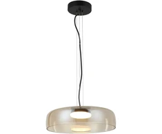 16W LED pakabinamas šviestuvas SIMPLE, šampano/juodos sp., 3000K, 4302401